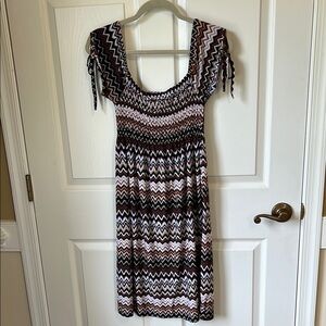 Cristinalove Zigzag Patterned Dress